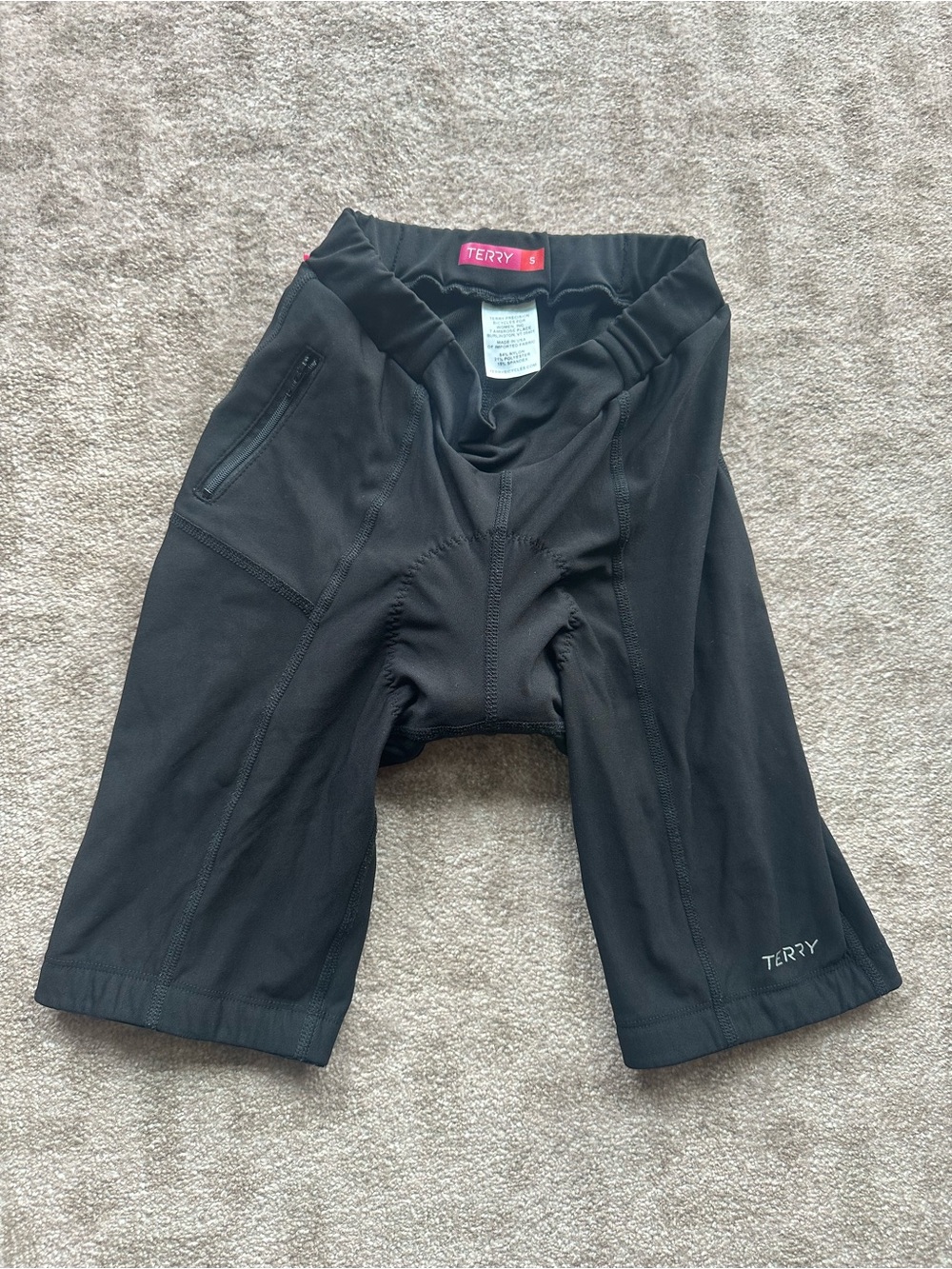 Terry Black Cycling Shorts - Padded Women’s Bike Shorts